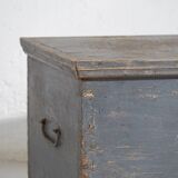 Petite malle bleue ancienne (c.1920) #35