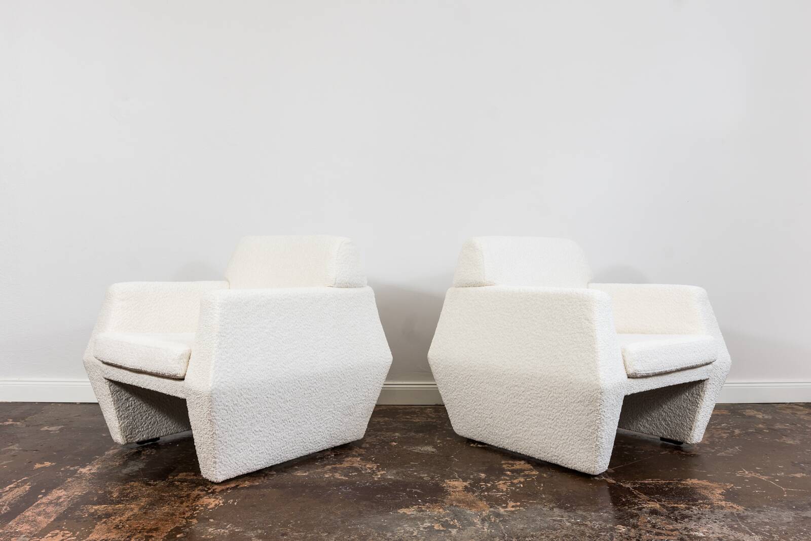 Geometric Vintage Armchairs By Lfm, Poland, 1970s, Set Of 2