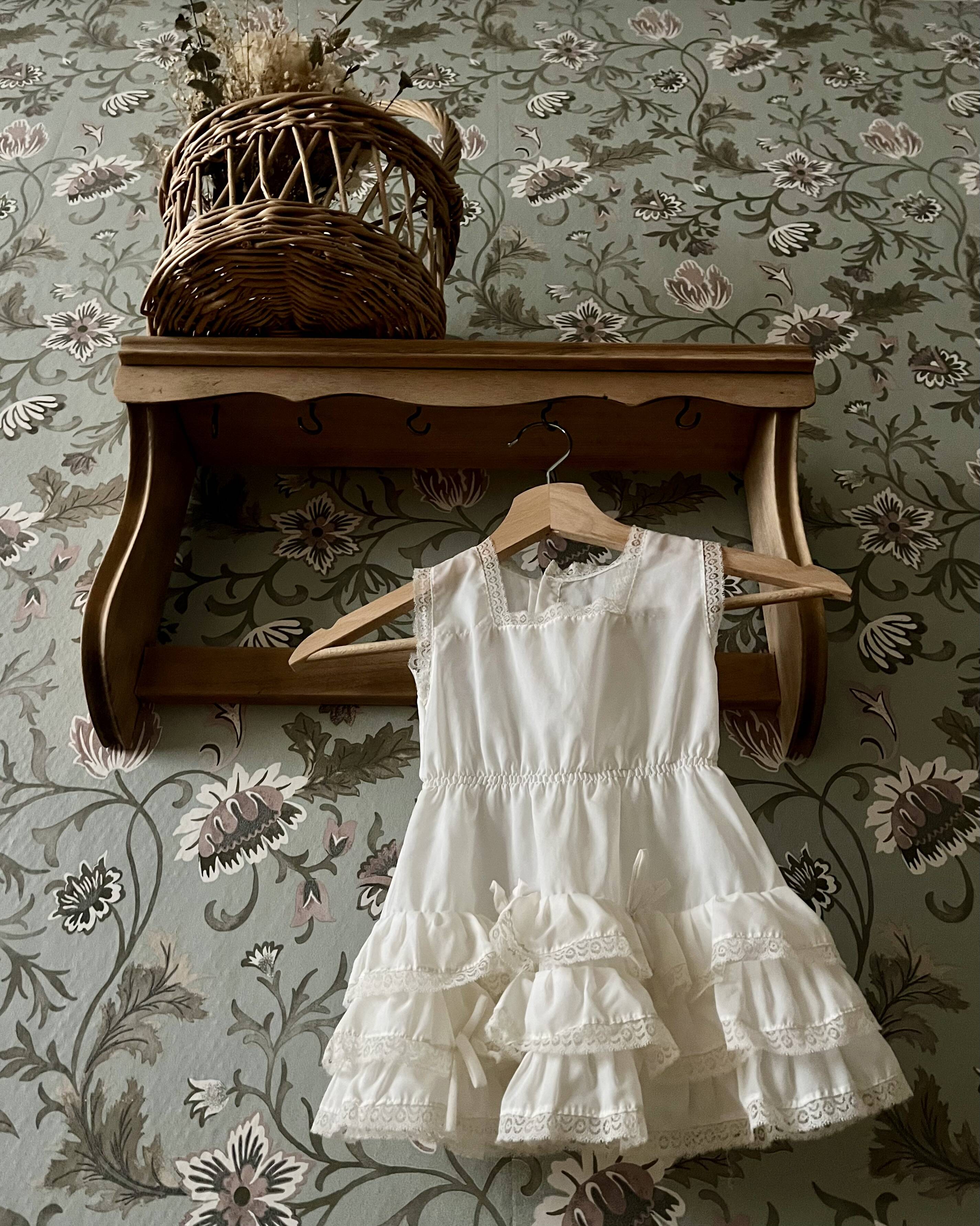 Renovated vintage wall shelf