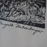 Woodcut by Engelbert Habersberger (1929-2006)