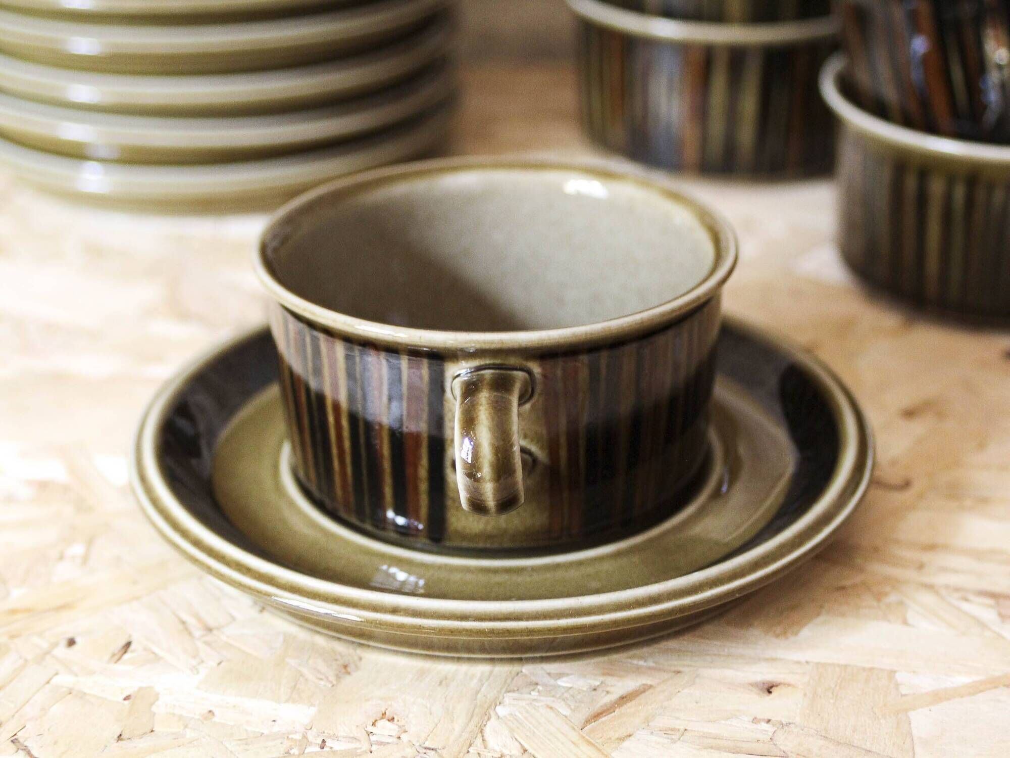 11 tasses et soucoupes série Kosmos Arabia Finlande