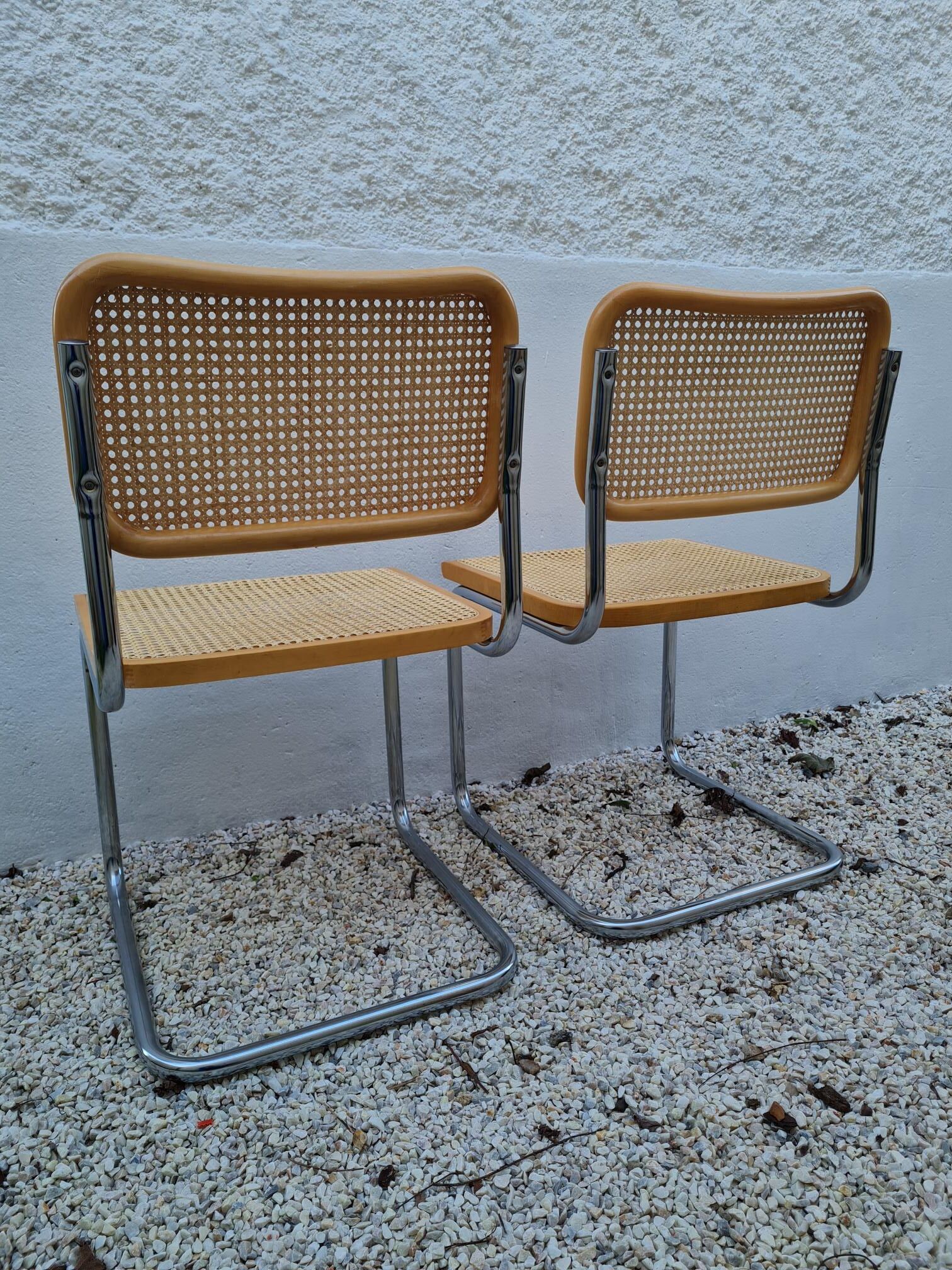 Pair of chairs B32 by Marcel Breuer