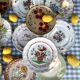 Exceptional set of 15 large mismatched plates.