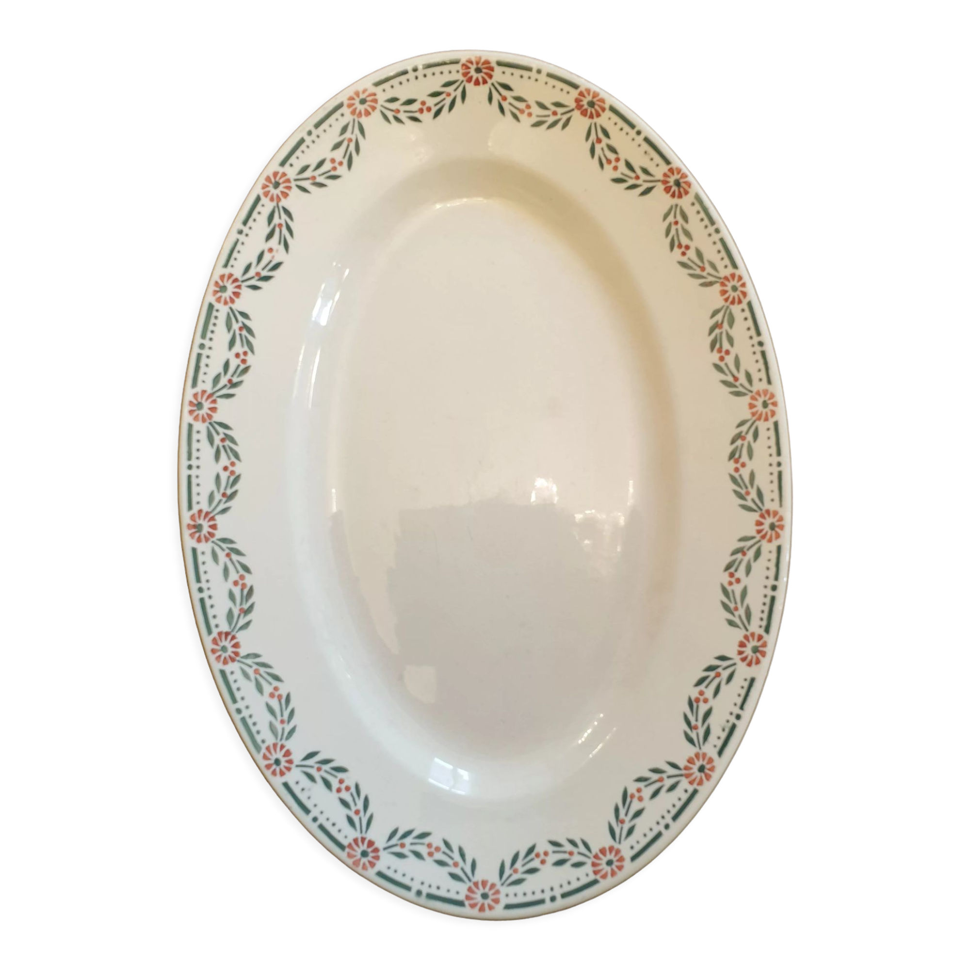 Terre de Fer oval serving dish