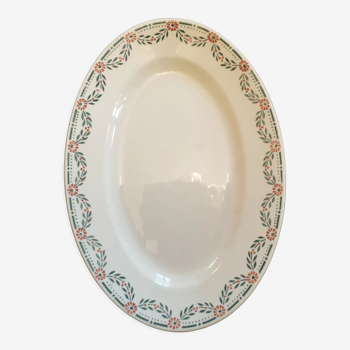 Terre de Fer oval serving dish