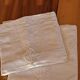 2 Art Nouveau monogrammed pillowcases