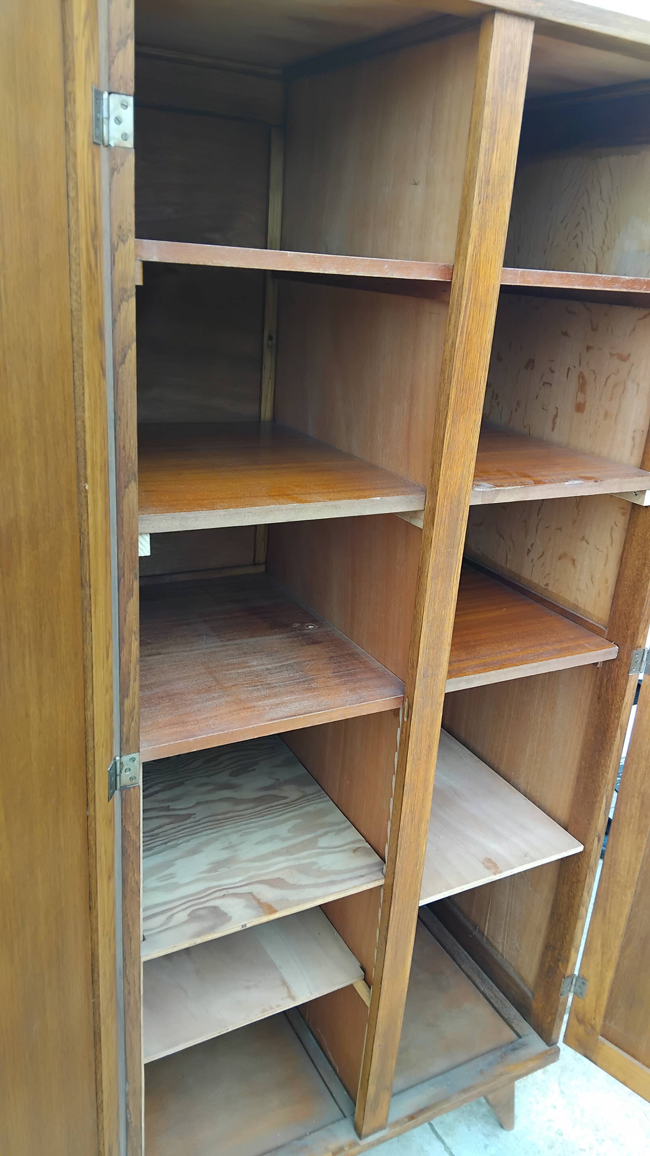 Old small double vintage wardrobe