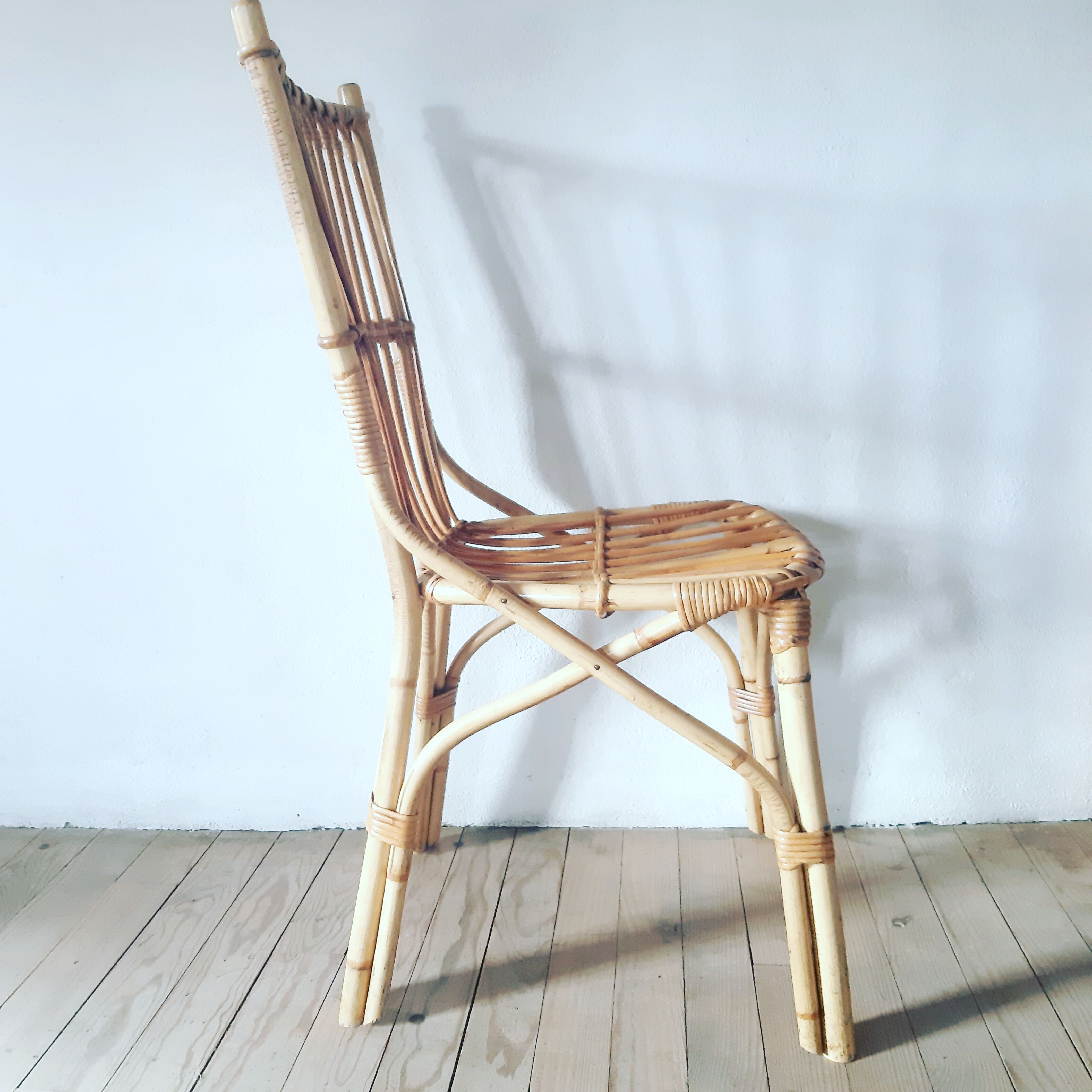 Rattan chair from the 1950s
