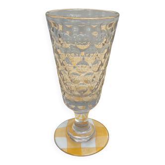 Verre à absinthe à décor de pastilles XIXeme