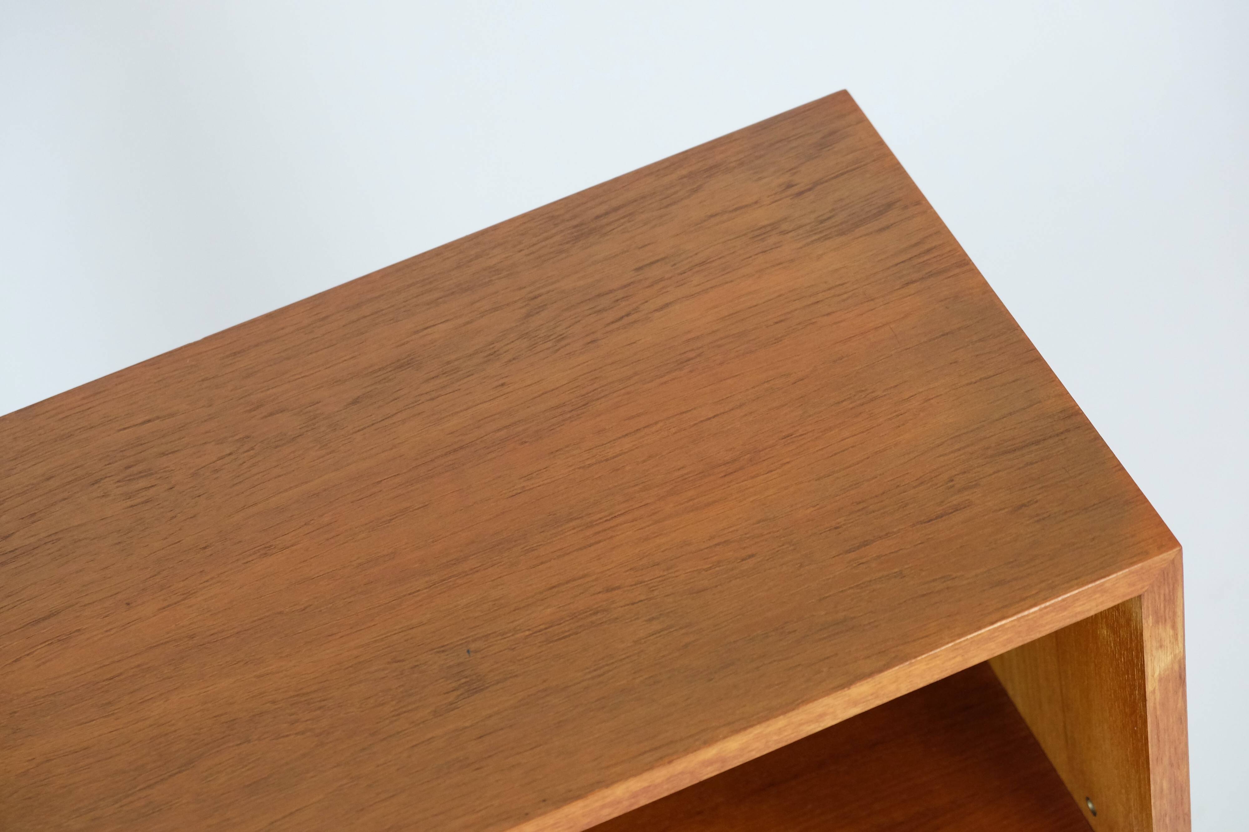 Mid-century teak shelf bookcase chest of drawers shelf 60s vintage 70s