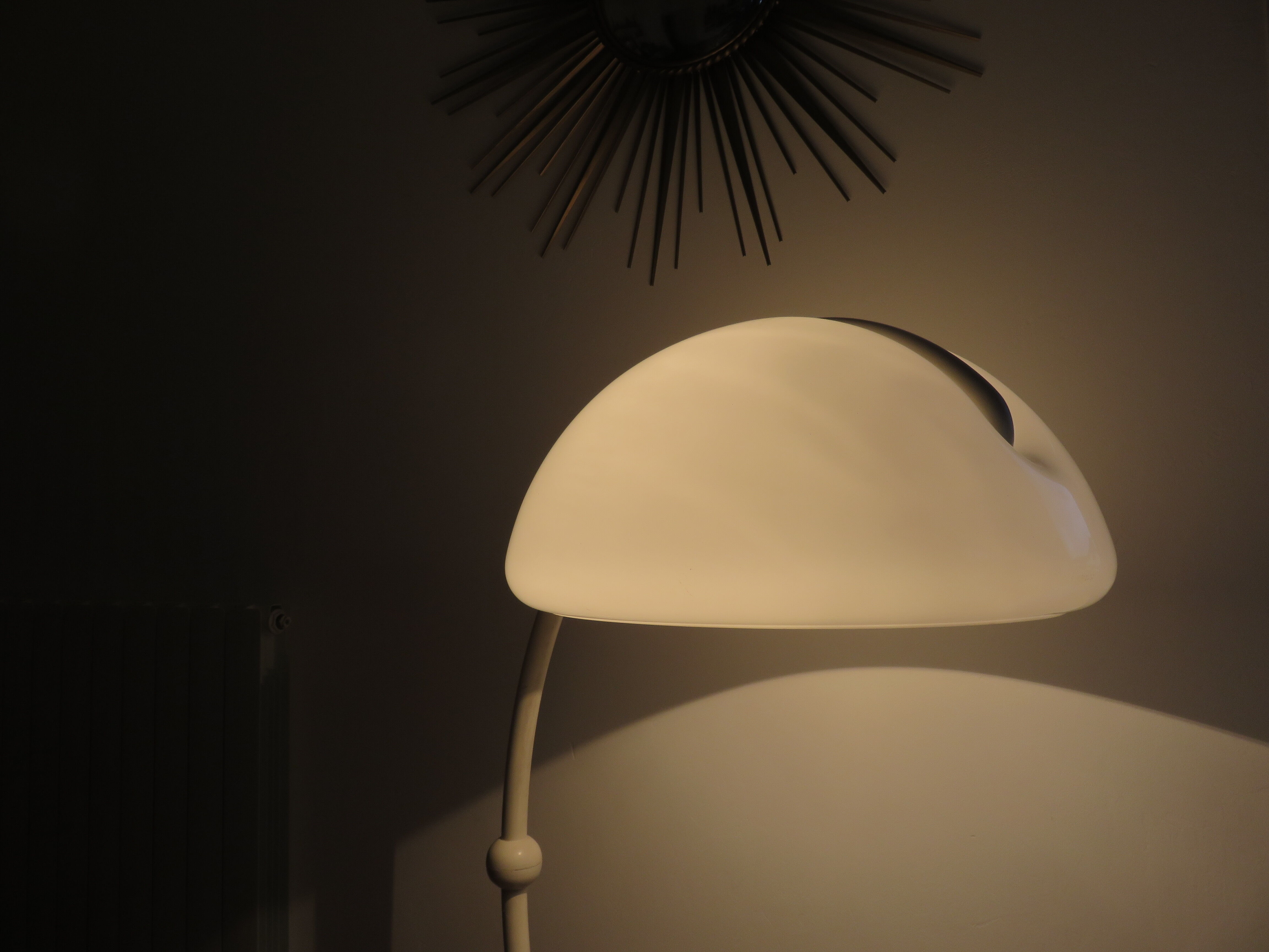 Floor lamp "serpente" Elio Martinelli for Martinelli luce 1965 1st edition