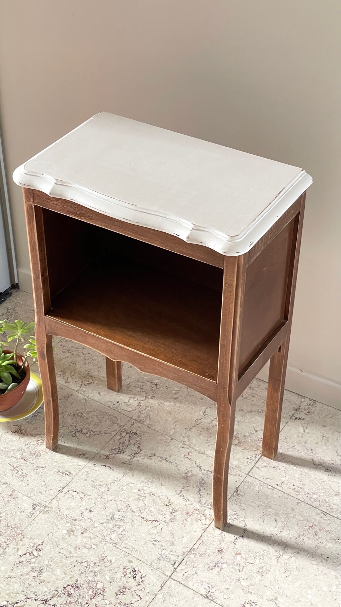 Vintage Wooden Bedside Table