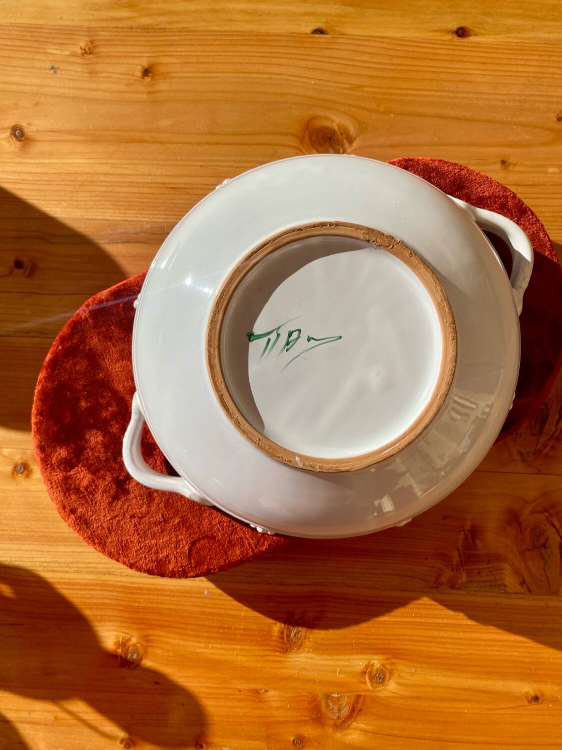 Large ceramic salad bowl