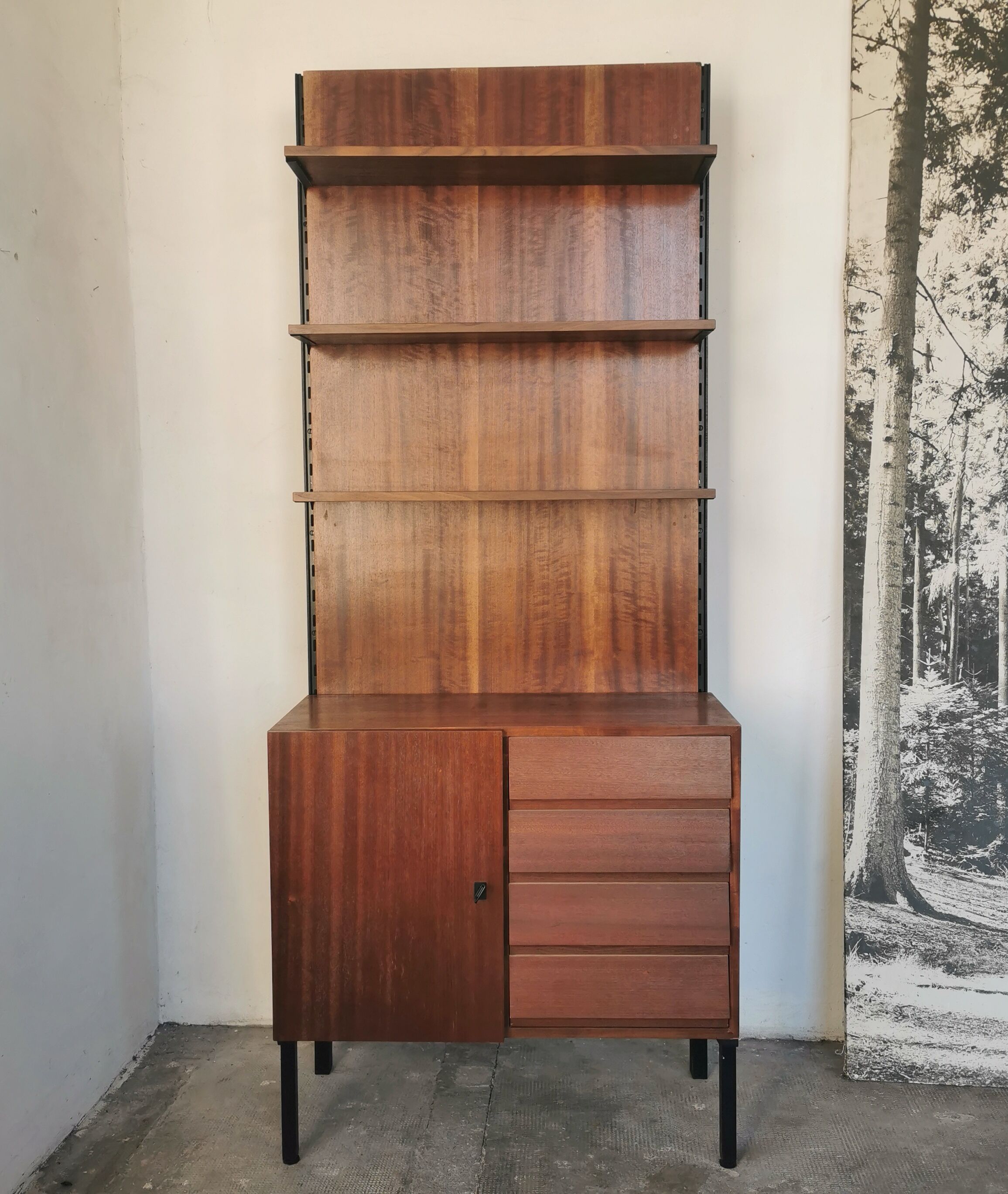 Shelf, bookcase, Scandinavian style from the 60s