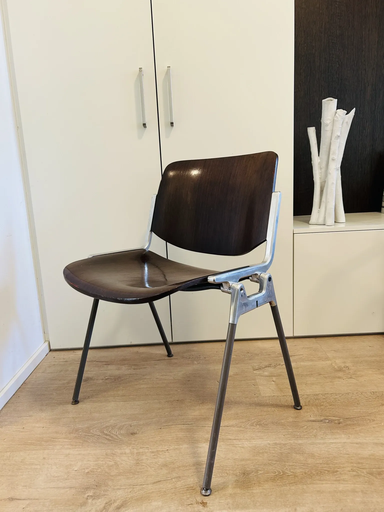 Vintage Side Chair by Giancarlo Piretti for Castelli, Italy1970’s