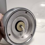 Pair of Vintage Glass and Metal Table Lamps "Vieste" by GPA Monti for Candle