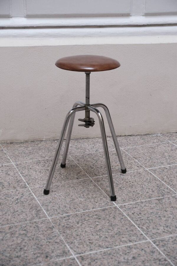 Tabouret d’atelier vintage Jidé – Limoges
