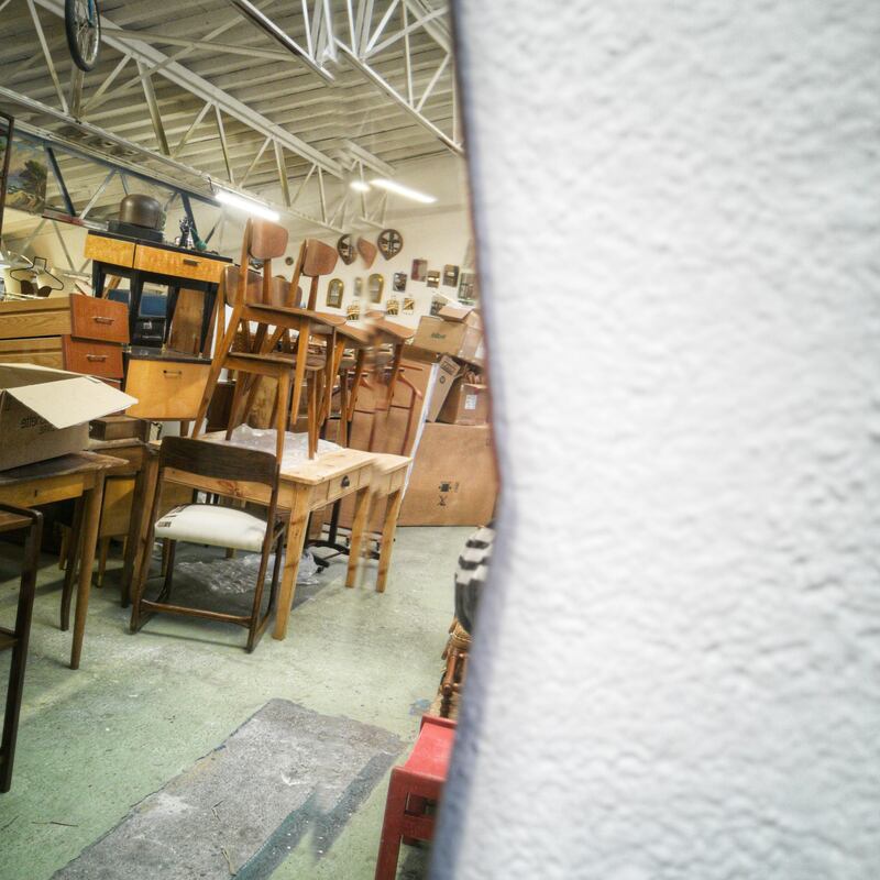 Large beveled mirror 163x58cm