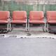 Chrome armchair with Knoll textile, 1980s