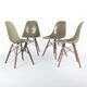Raw Umber Set (4) Herman Miller Vintage Original Eames DSW Side Shell Chair