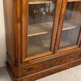 1900 walnut display case