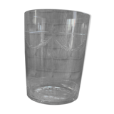 Vase en verre gravé ancien