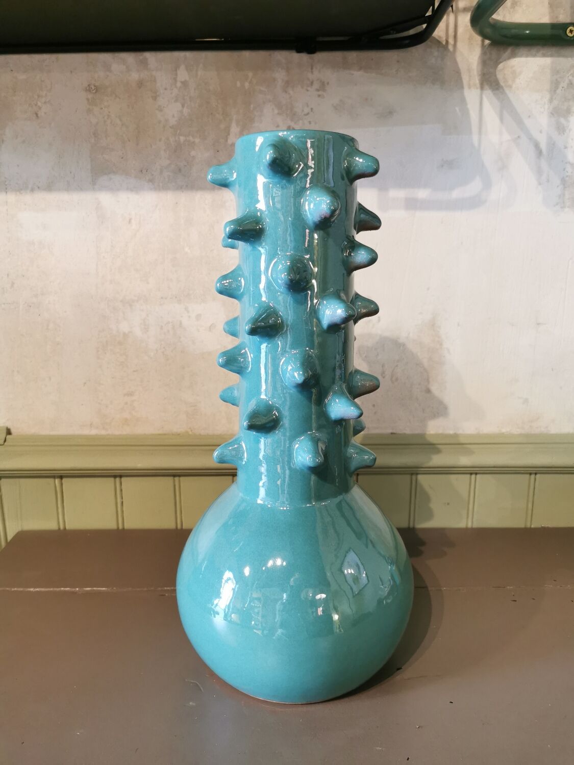 Large vase with ceramic spikes Morocco