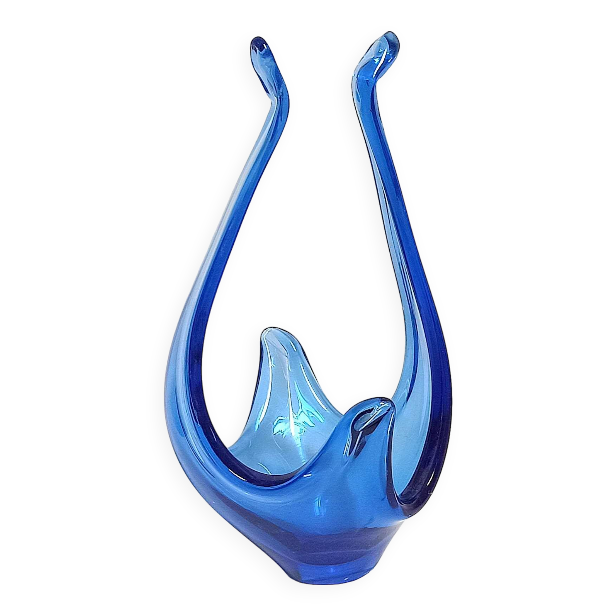 Viartec basket blue Colbat 70s Height 29.4 cm