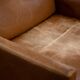 Vintage Mid-Century Danish Modern Brown Leather Easy Chair Model 39