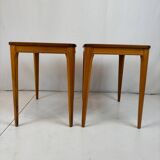 2 small mahogany tables - Sweden 1960s