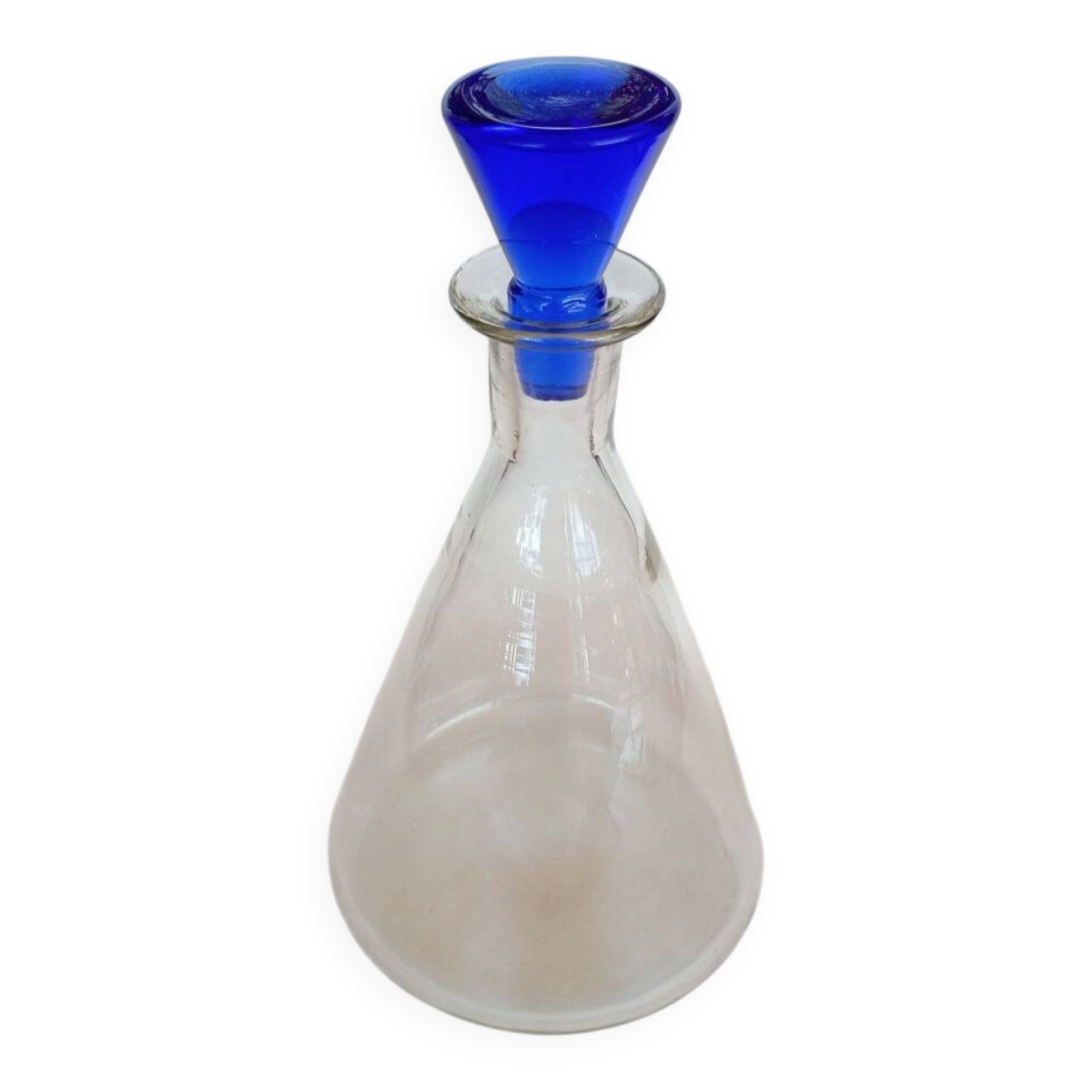 Art Deco Handblown Glass Decanter