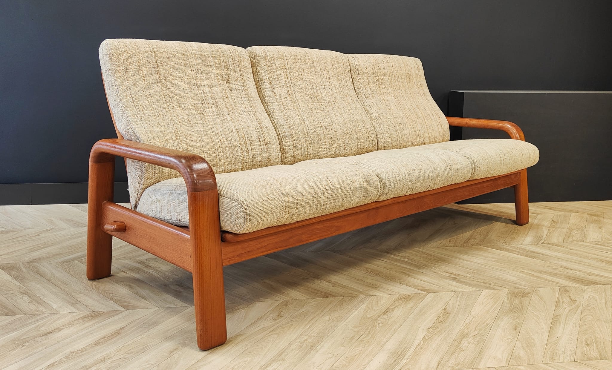 Danish mid century bank vintage sofa