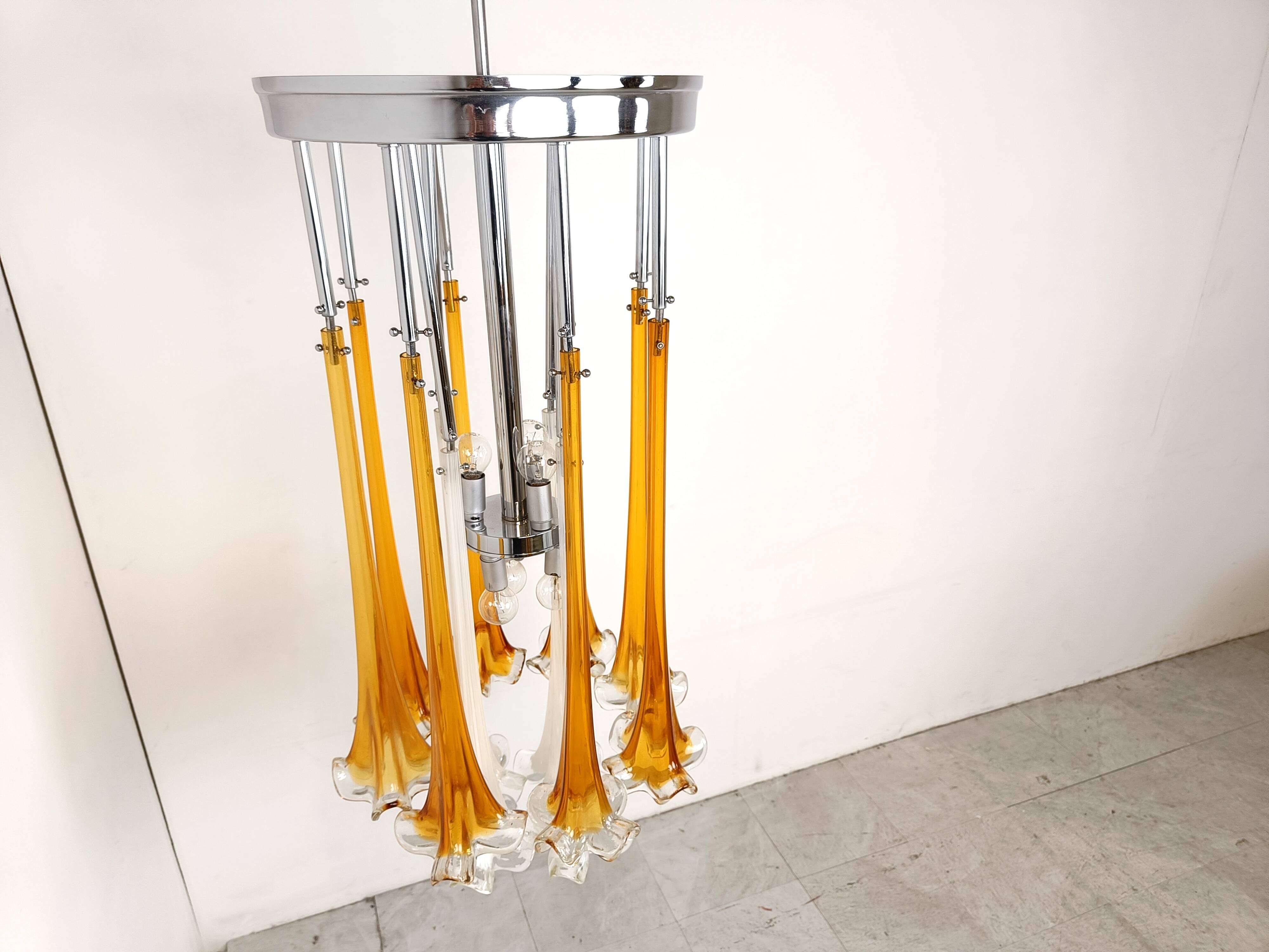 Vintage Paolo Venini chandelier, 1970s