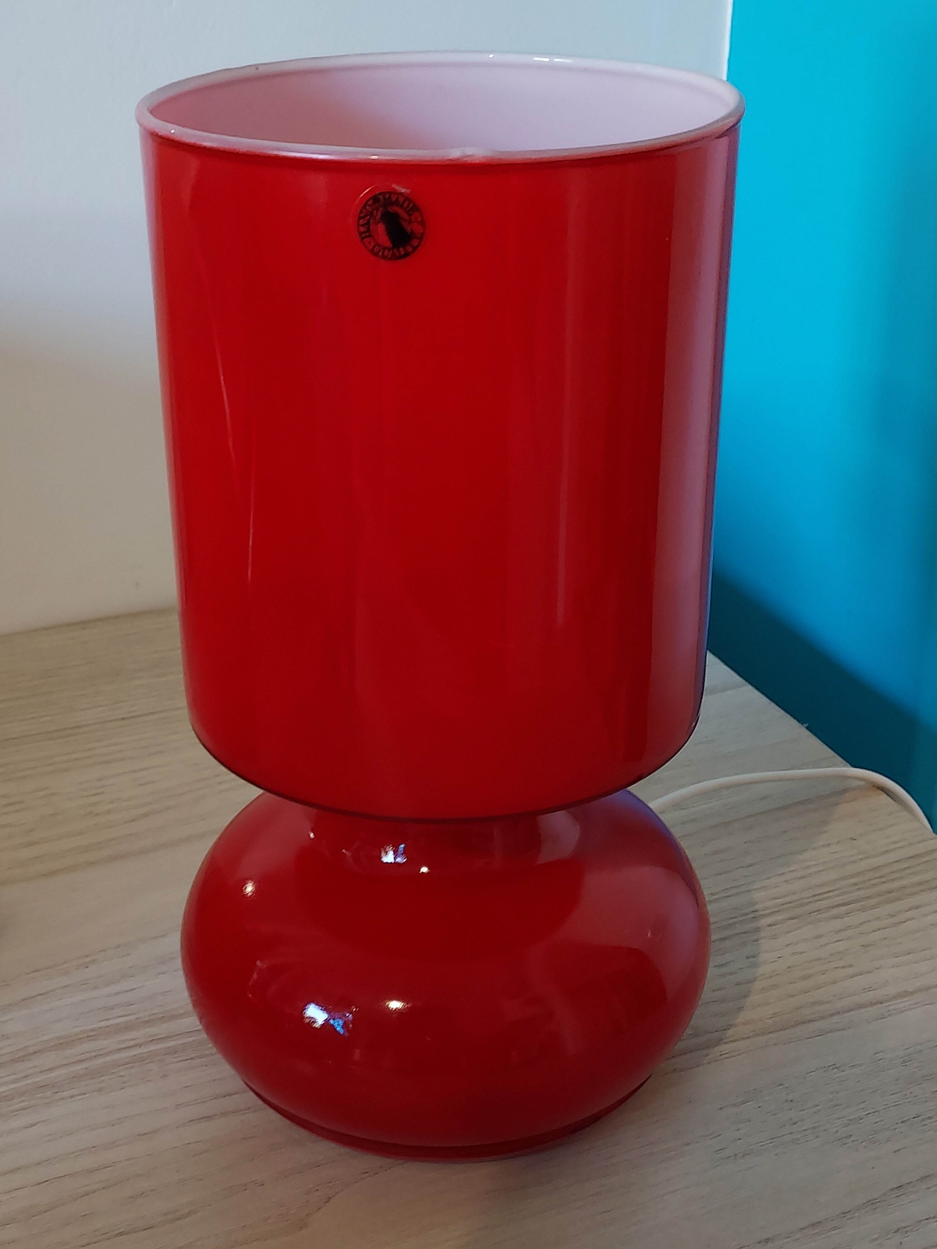 Lamp ikea lykta red vintage 90s