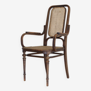 Michael Thonet curved walnut armchair - 1914