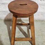 Burmese teak workshop stool