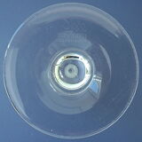 Suite of six crystal champagne flutes