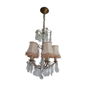 lustre en bronze à breloque