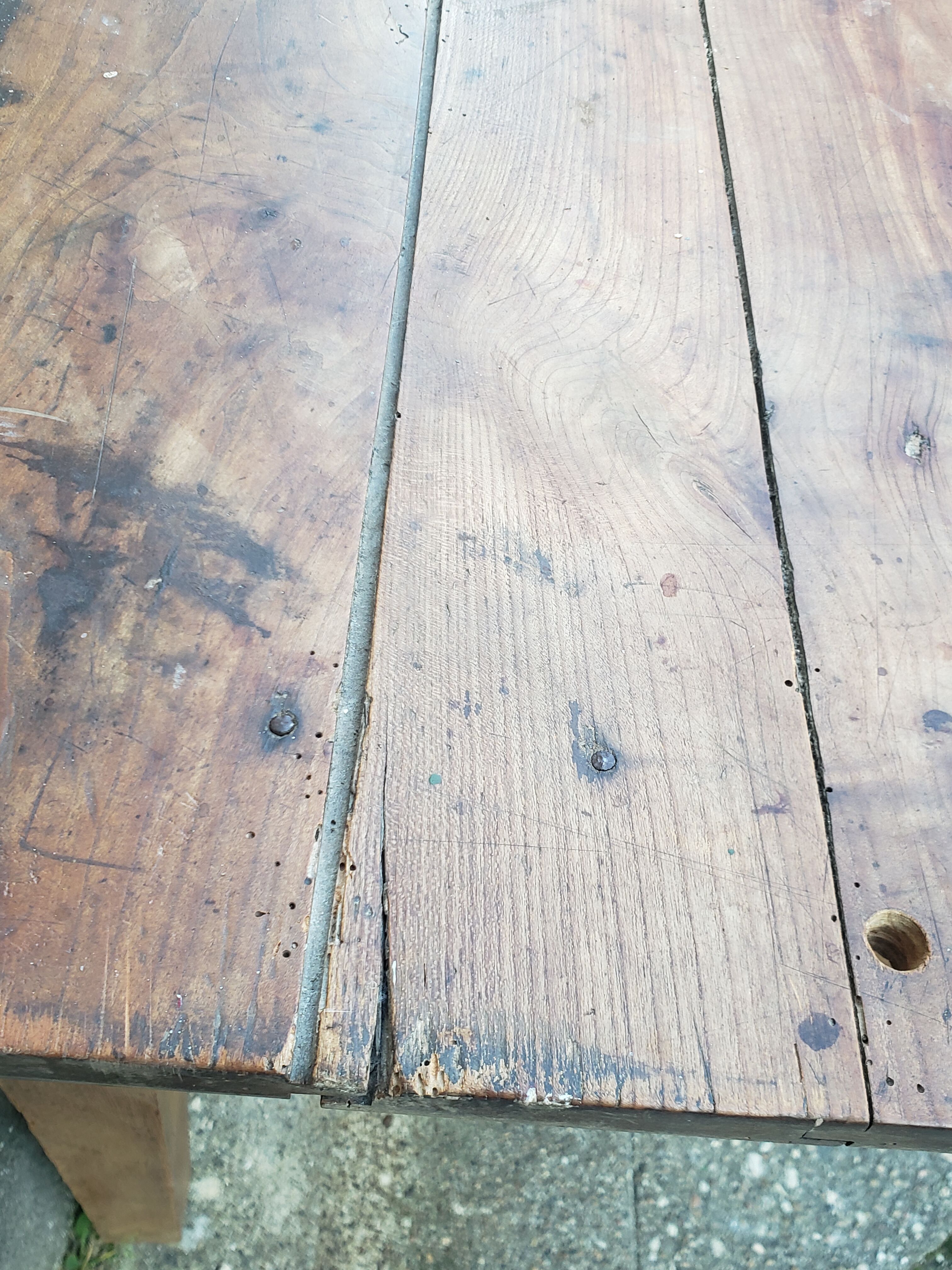 Farm table coffee table