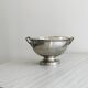 Metal salad bowl on foot