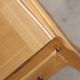 Sloped wooden desk in light wood, ideal for remote work. Secret drawer.