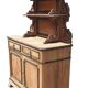 Antique natural wood sideboard