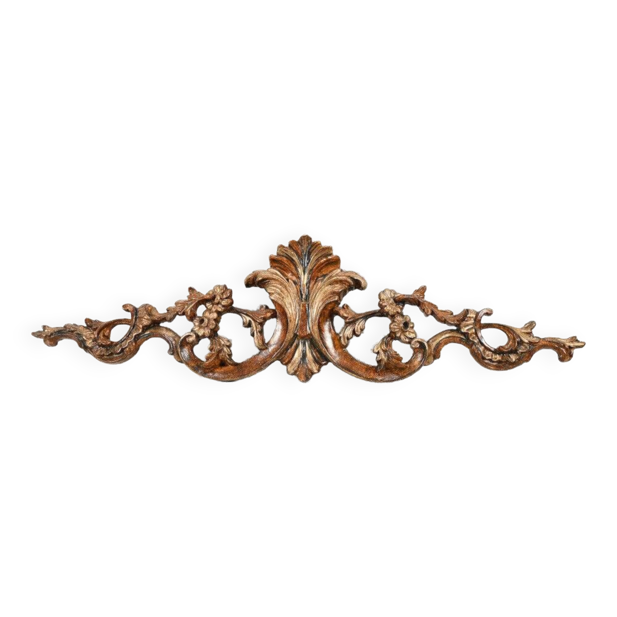 Fronton Dessus de porte bois sculpté Louis XV