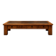 Antique Chinese opium bed transformed into a large coffee table – Shandong –
