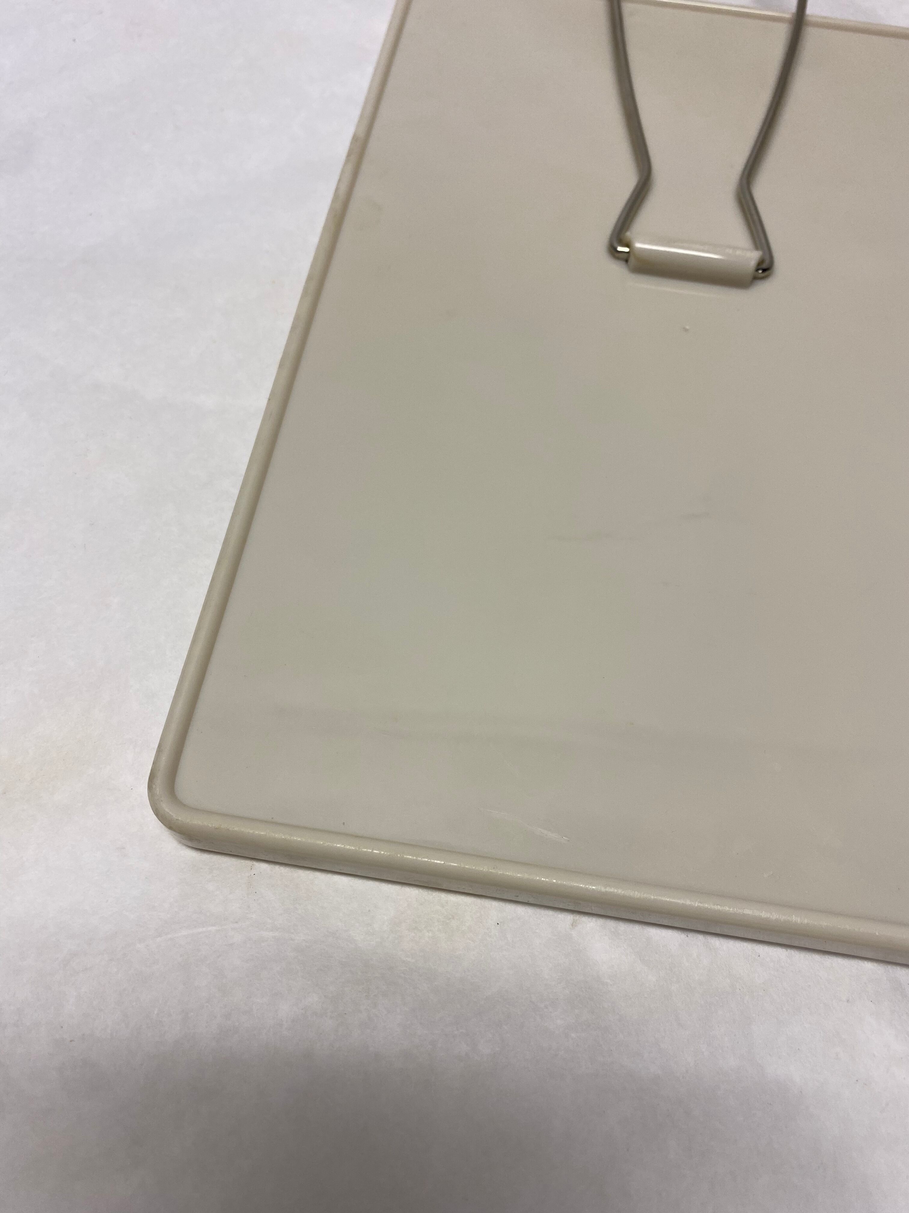 Vintage bakelite white barber mirror