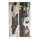 Abstract painting signed Besson Eric, canvas on wooden panel, wall decoration.