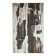 Abstract painting signed Besson Eric, canvas on wooden panel, wall decoration.