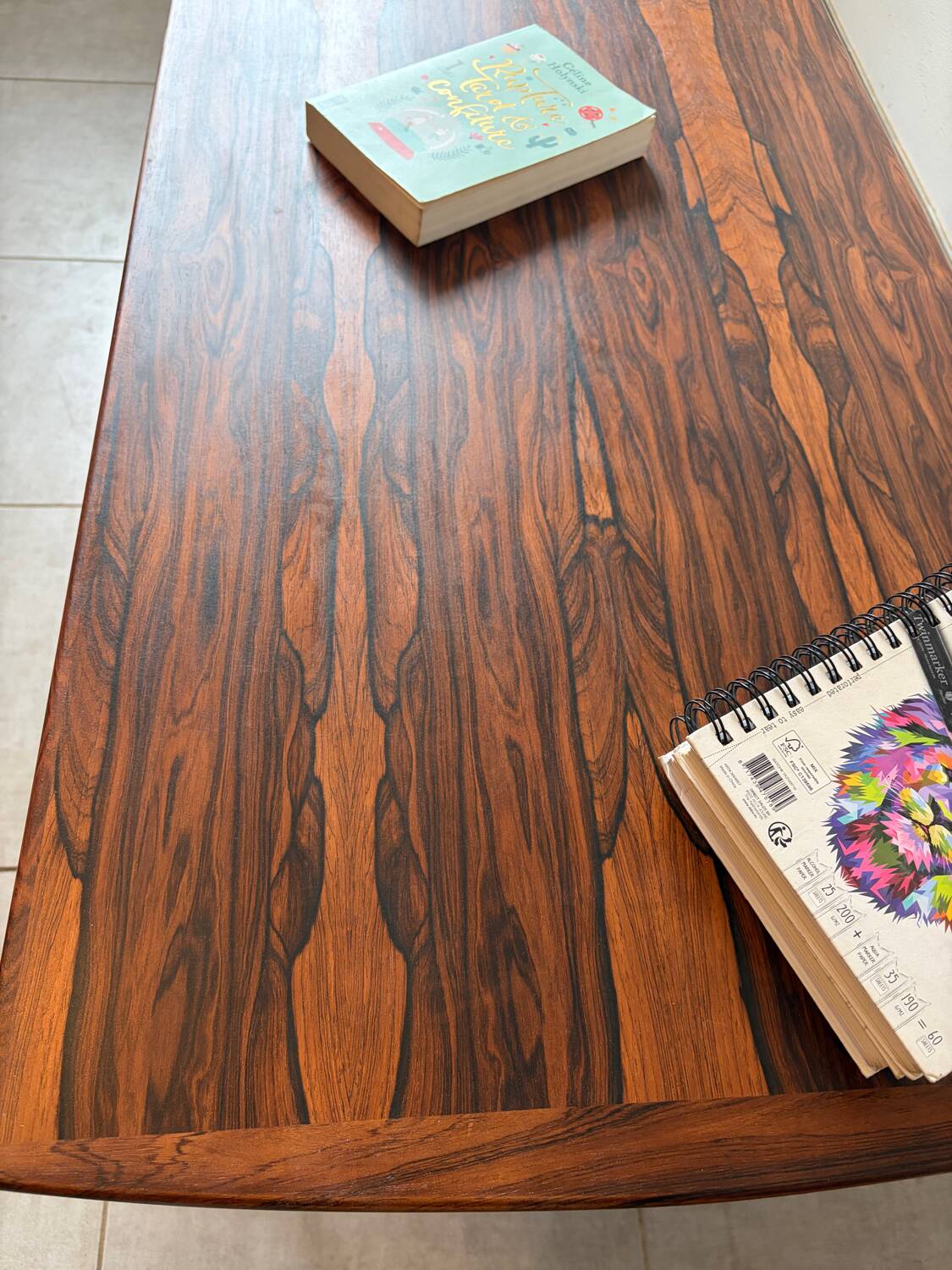 Vintage Scandinavian coffee table in rosewood.