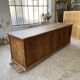 XXL solid oak counter sideboard