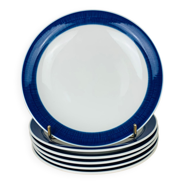 6 assiettes plates céramique Koka par Rörstrand Suède, scandinave